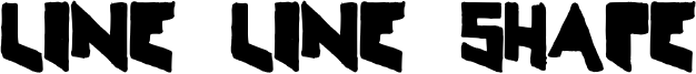 Line Line Shape Font