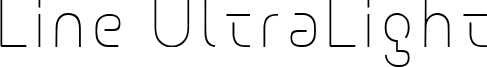 Line UltraLight Font