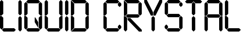 Liquid Crystal Font