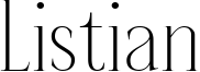 Listian Font