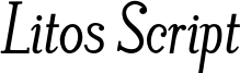 Litos Script_BOLD Italic.otf