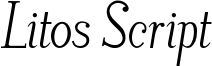 Litos Script Italic.otf