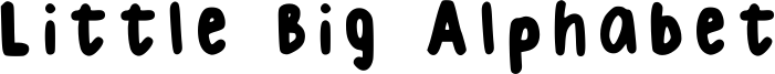 Little Big Alphabet Font