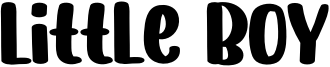 Little Boy Font