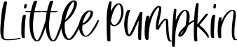 Little Pumpkin Font
