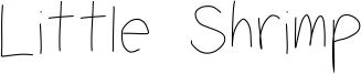 Little Shrimp Font