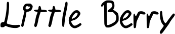 Little Berry Font