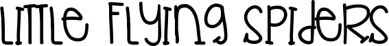 Little Flying Spiders Font