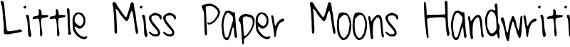 Little Miss Paper Moons Handwriting Font