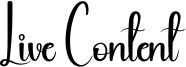Live Content Font