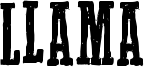 Llama Font