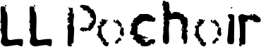 LL Pochoir Font