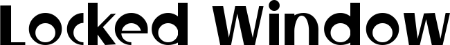 Locked Window Font