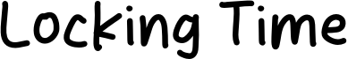 Locking Time Font