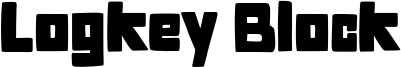 Logkey Block Font
