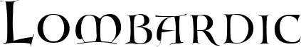 Lombardic Font