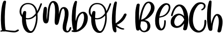 Lombok Beach Font