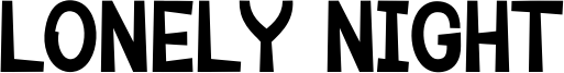 Lonely Night Font