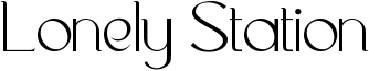 Lonely Station Font