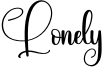 Lonely Font