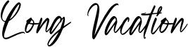 Long Vacation Font