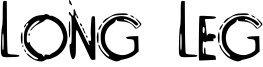 Long Leg Font