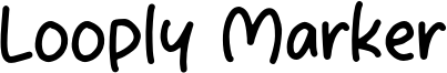 Looply Marker Font