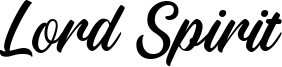Lord Spirit Font