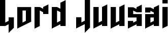 Lord Juusai Font