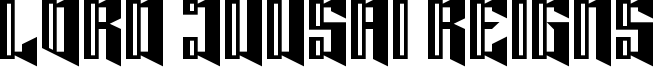 Lord Juusai Reigns Font