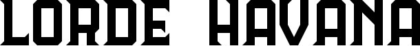 Lorde Havana Font
