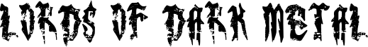 Lords of Dark Metal Font