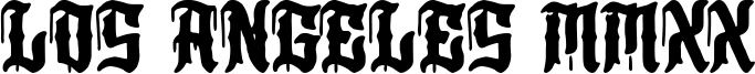 Los Angeles MMXX Font
