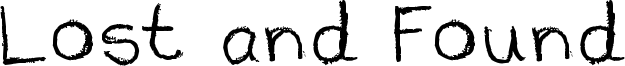 Lost and Found Font