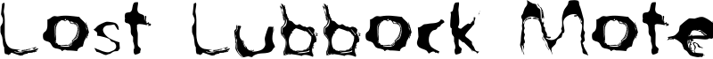 Lost Lubbock Motels Font