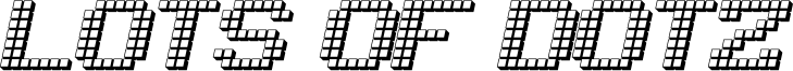 Lots of Dotz Font