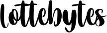 Lottebytes Font