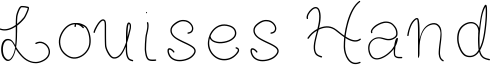 Louises Hand Font