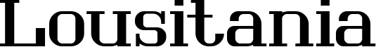 Lousitania Font