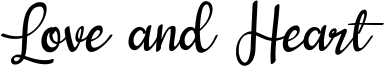 Love and Heart Font