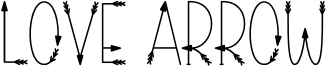 Love Arrow Font