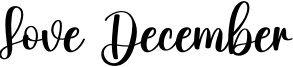 Love December Font