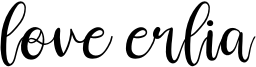 love erlia Font