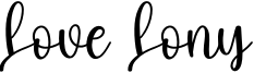 Love Lony Font