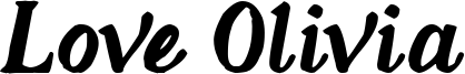 Love Olivia Font