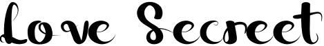 Love Secreet Font