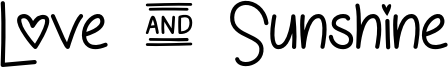 Love & Sunshine - OTF.otf