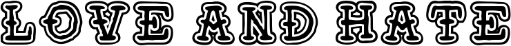 Love and Hate Font