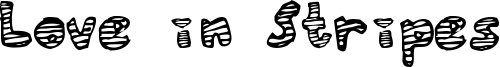 Love in Stripes Font