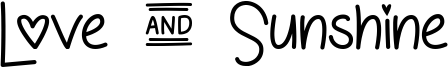 Love & Sunshine Font